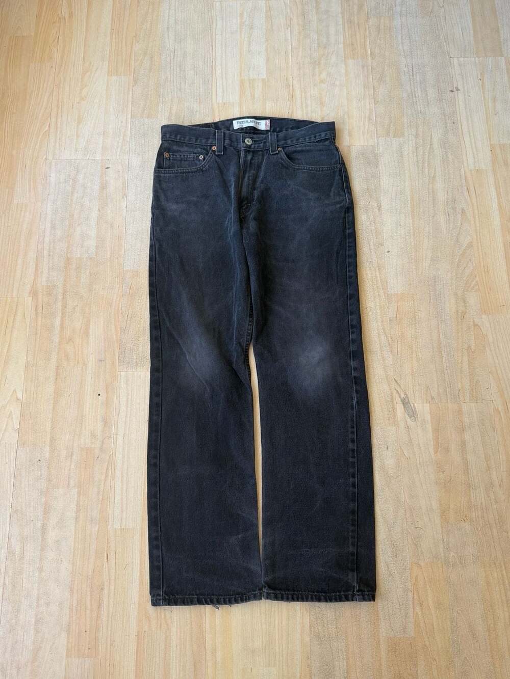 Levi's 505 Regular Fit Black Denim Jeans